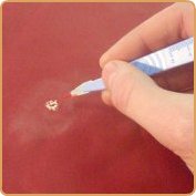 Sand filler smooth and replicate leather grain pattern
